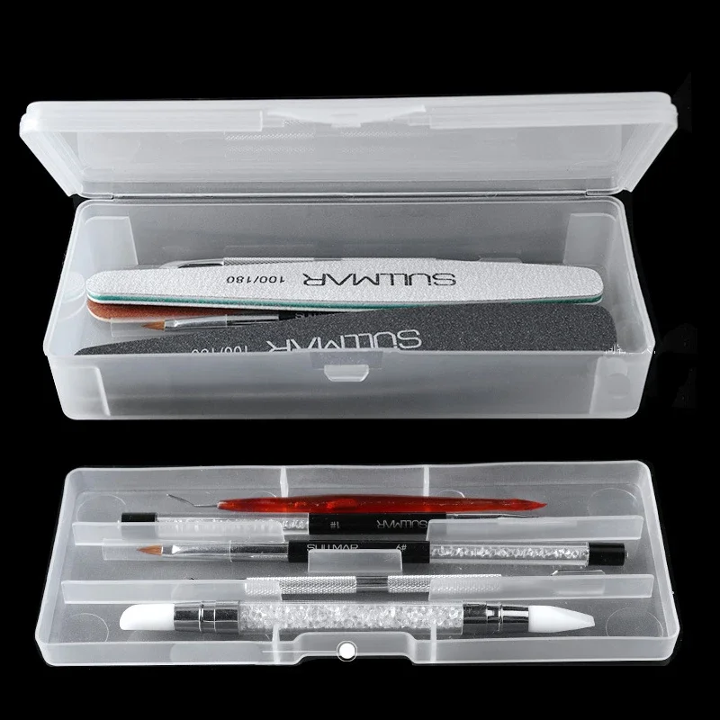 File Cabinet Drawer - 1Pc Rechthoek Dubbellaags Nail Art Tool
