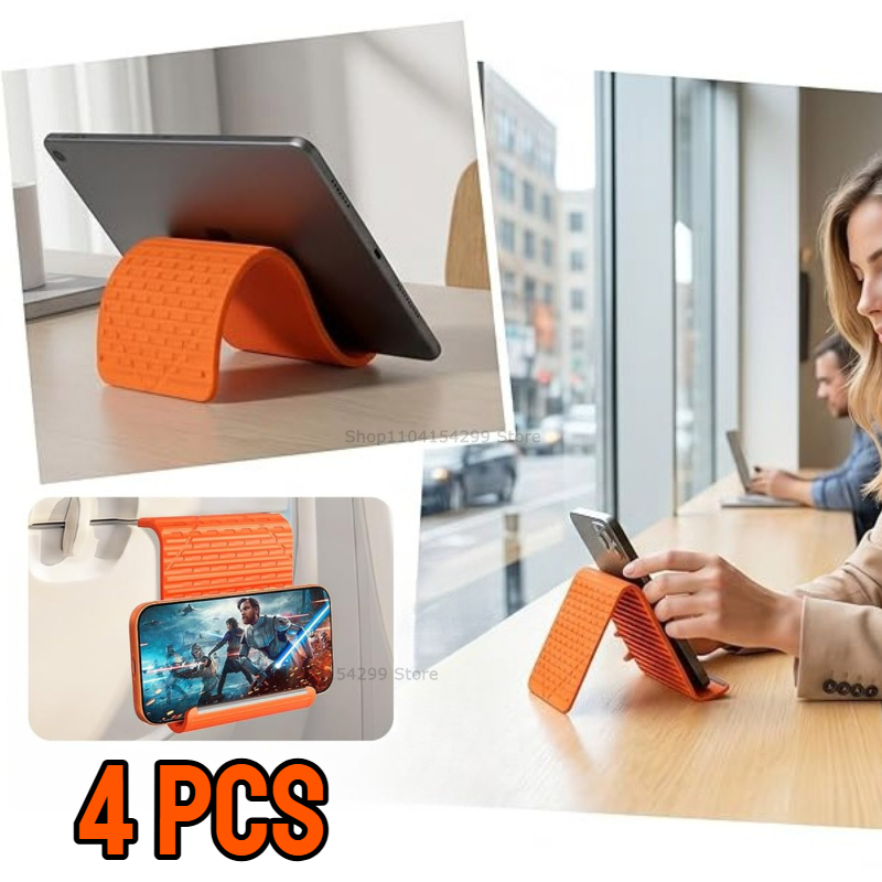Home Office Laptop - Flexibele opvouwbare siliconen telefoonhouder, draagbare verstelbare