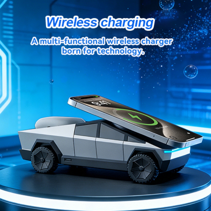 Desk Charging Station - Desktopstandaard 3-in-1 CyberDock draadloos oplaadstation voor