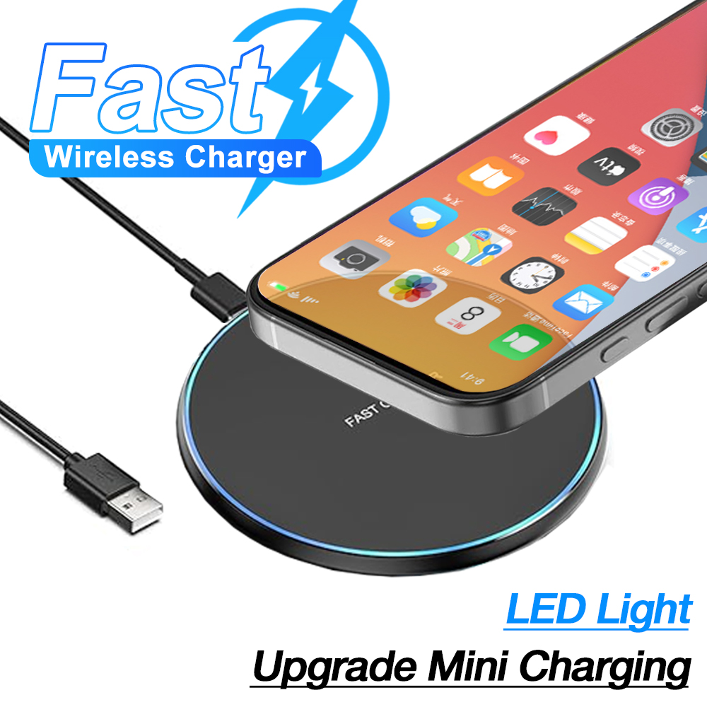 Desk Charging Station - Draadloze mini-oplader met LED-lampje voor iPhone