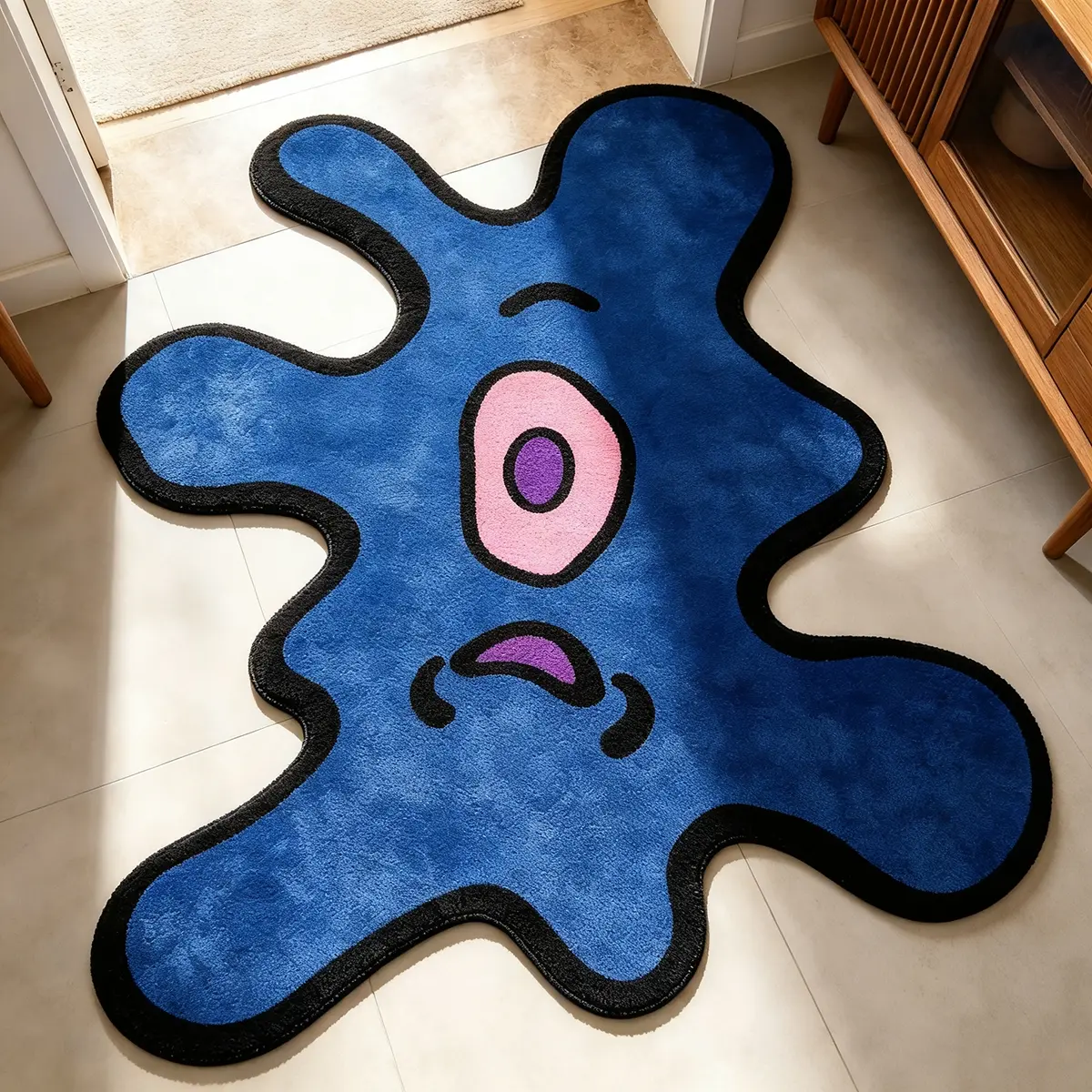 Home Office Rug - VIKAMA Street Style Single Eyed Monster