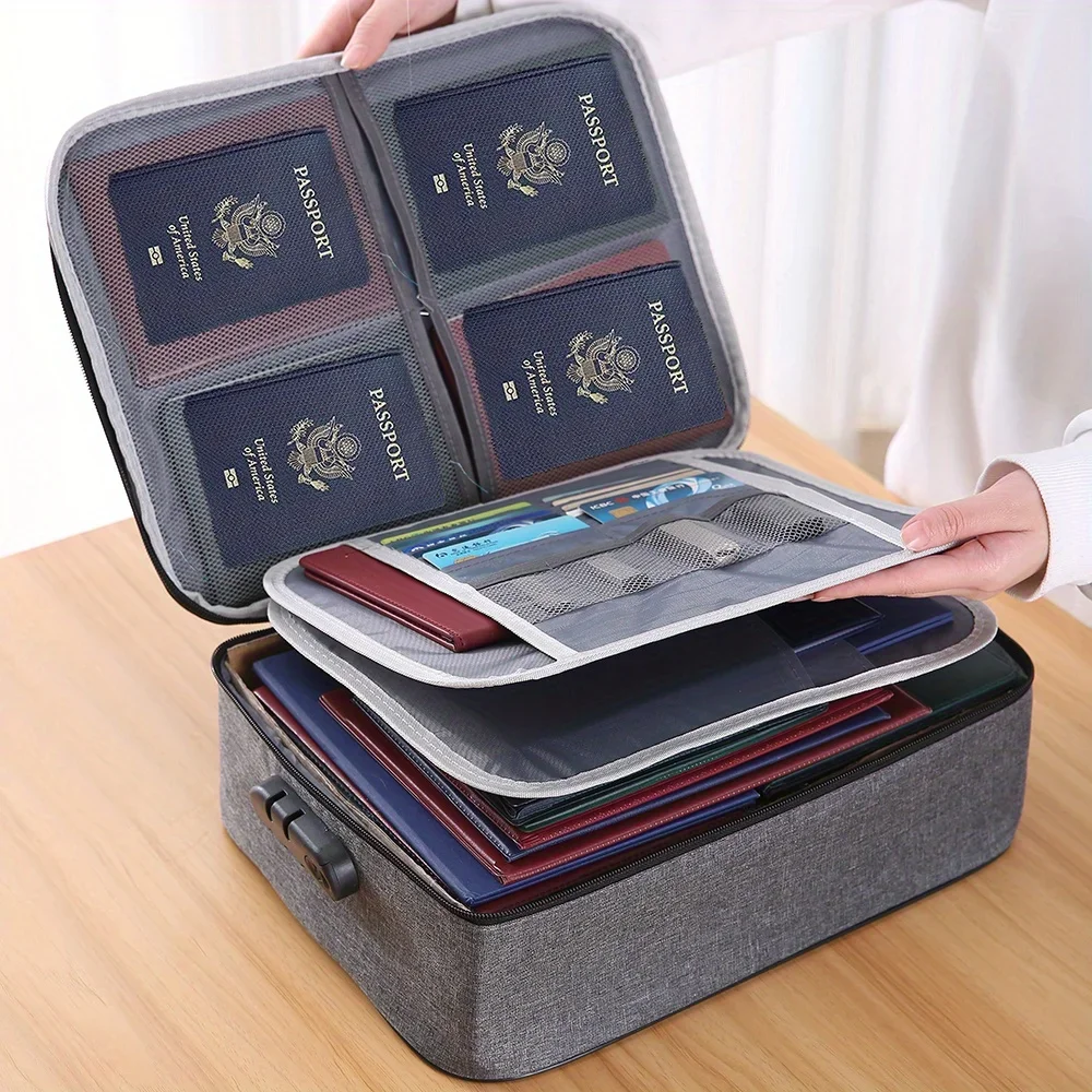 Home Office Passport - Bestandsorganizer Tassen Document Thuiskantoor Reizen Veilige