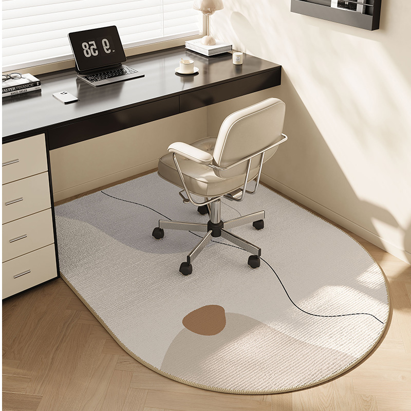 Home Office Rug - VIKAMA onregelmatig abstract lijnig bureaukleed minimalistisch