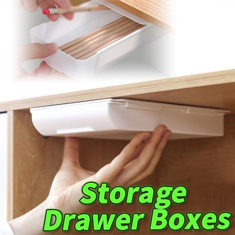 Home Office Desk With Drawers - Zelfklevende opberglade doos make-up potlood lade