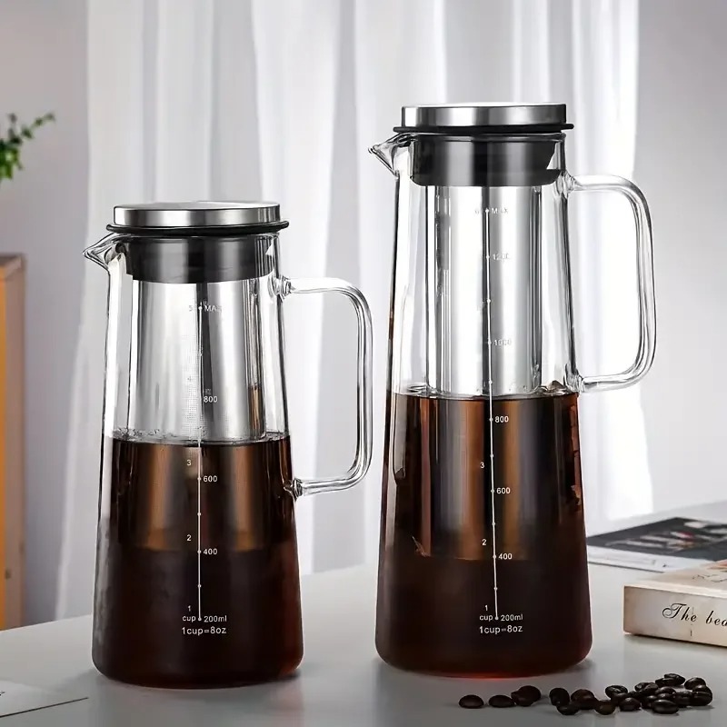 Home Office Moka - Glazen Cold Brew Koffiezetapparaat met verwijderbaar