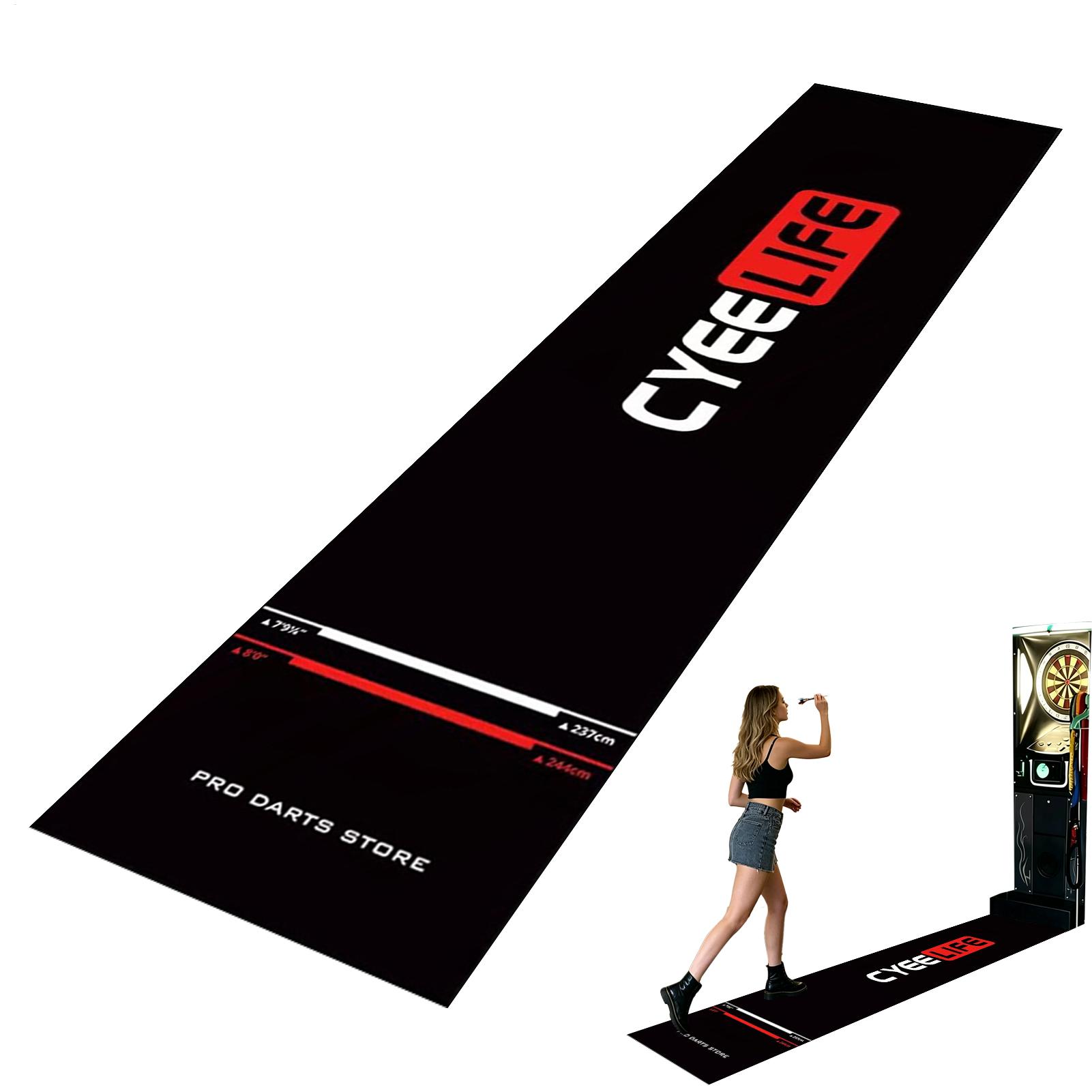 Home Office Rug - Dartmat antislip, dartmat met werplijnen, heavy-duty