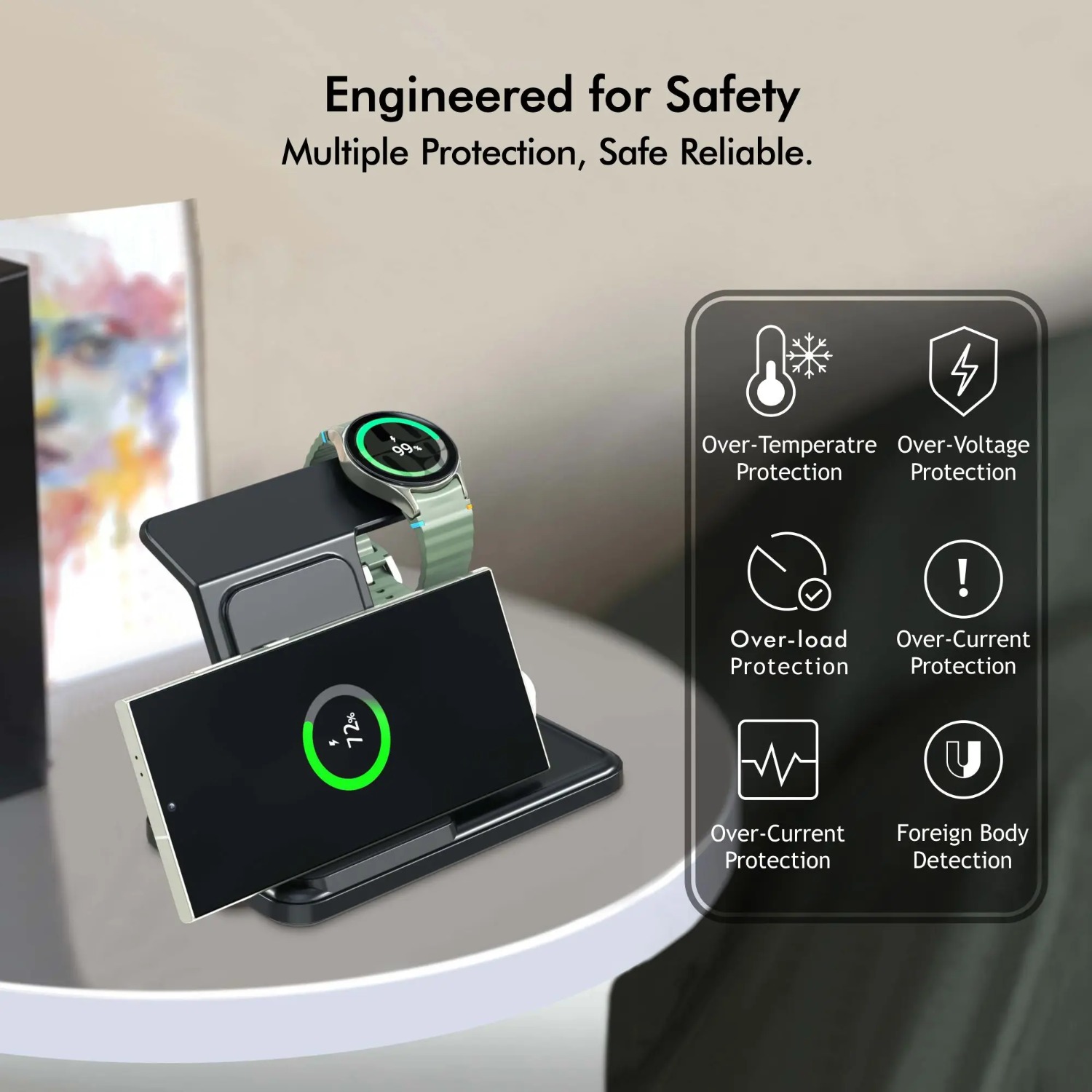 Desktop 3-in-1 draadloos laads - Desk Charging Station recensie en prijs