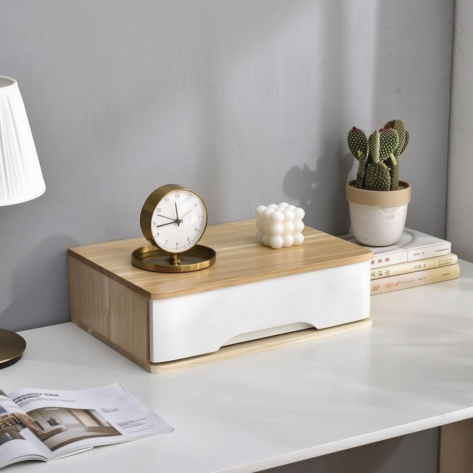Houten bureau-ladekast met geb - Home Office Desk With Drawers recensie en prijs