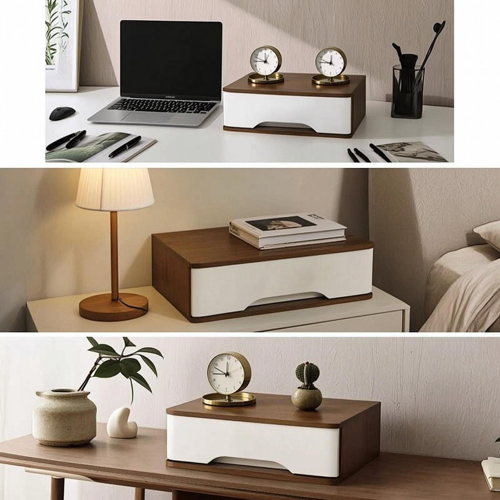 Houten bureau-ladekast met geb - Home Office Desk With Drawers recensie en prijs