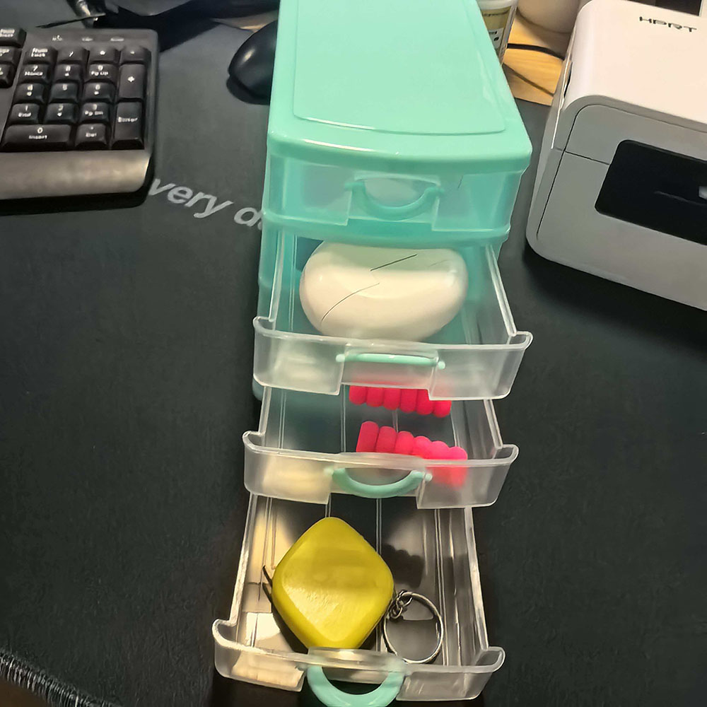 Vierlaagse sieradendoos in lad - Home Office Desk With Drawers recensie en prijs