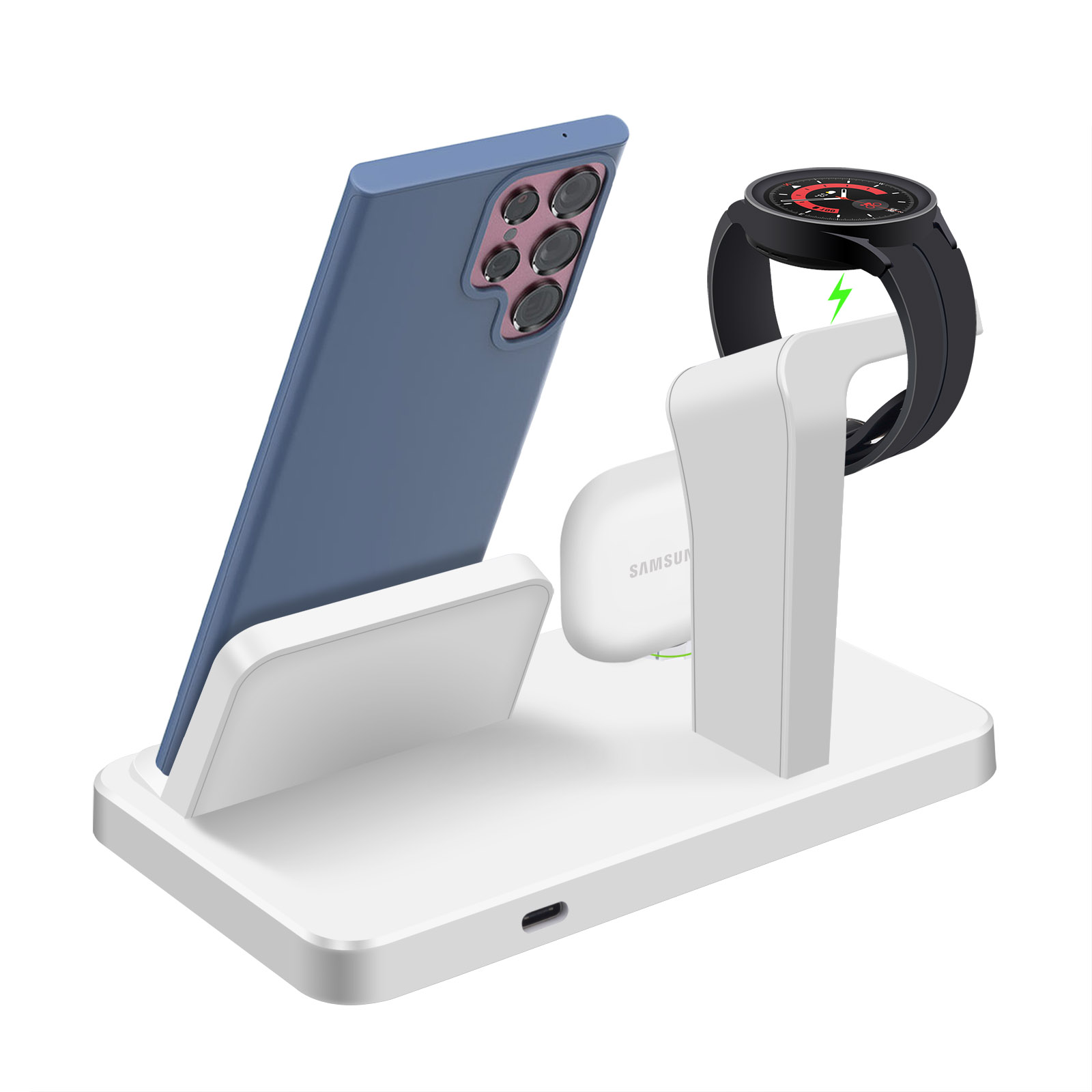 3-in-1 Type C-poort draadloze  - Desk Charging Station recensie en prijs