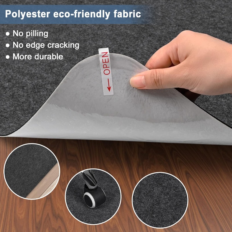 Grote antislip bureaustoelmat, - Home Office Rug recensie en prijs