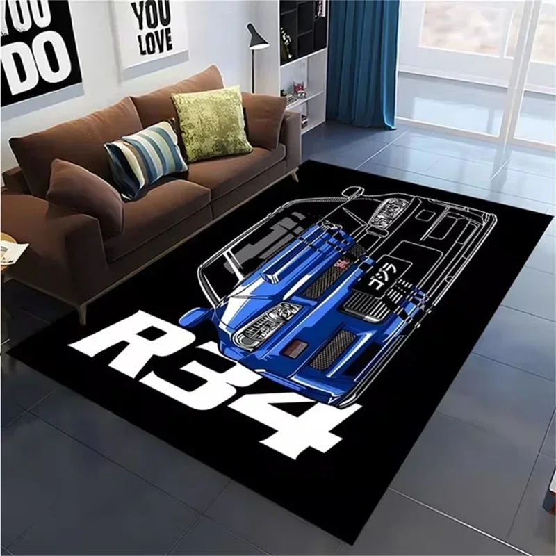 Klassieke racewagen bedrukt ta - Home Office Rug recensie en prijs