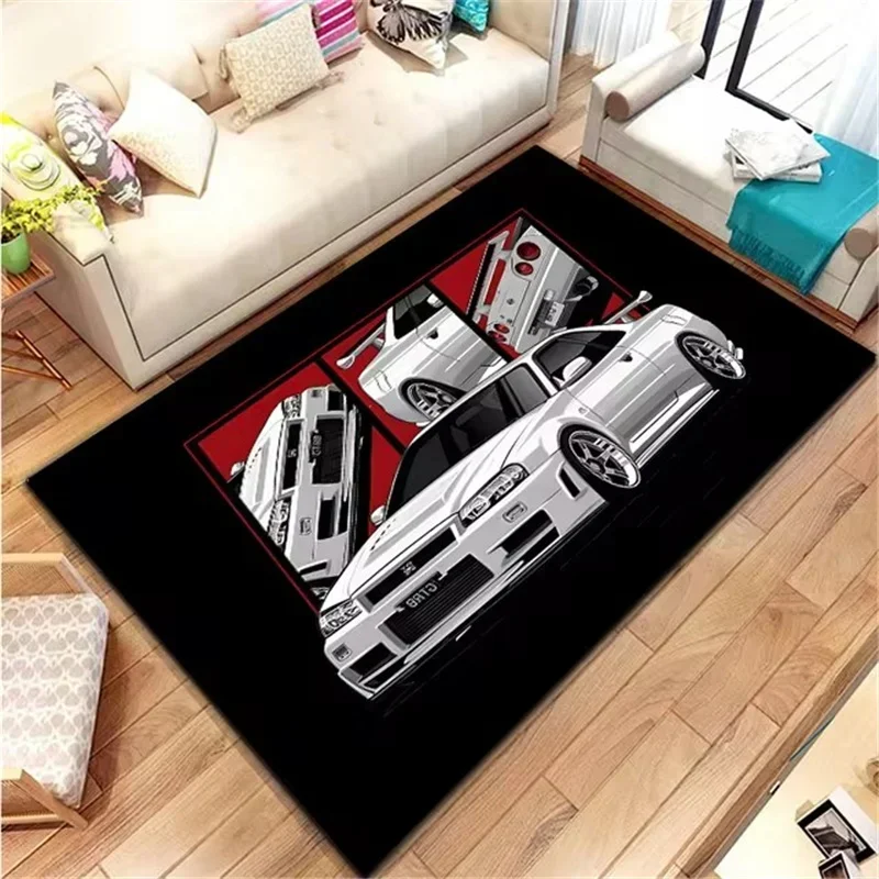 Klassieke racewagen bedrukt ta - Home Office Rug recensie en prijs