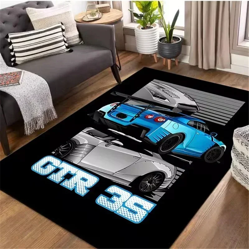 Klassieke racewagen bedrukt ta - Home Office Rug recensie en prijs