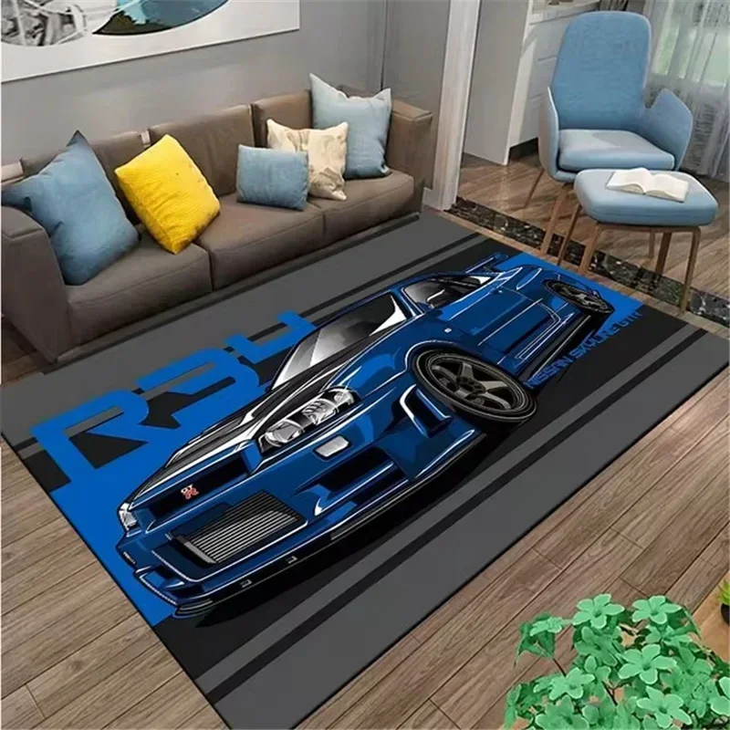 Klassieke racewagen bedrukt ta - Home Office Rug recensie en prijs