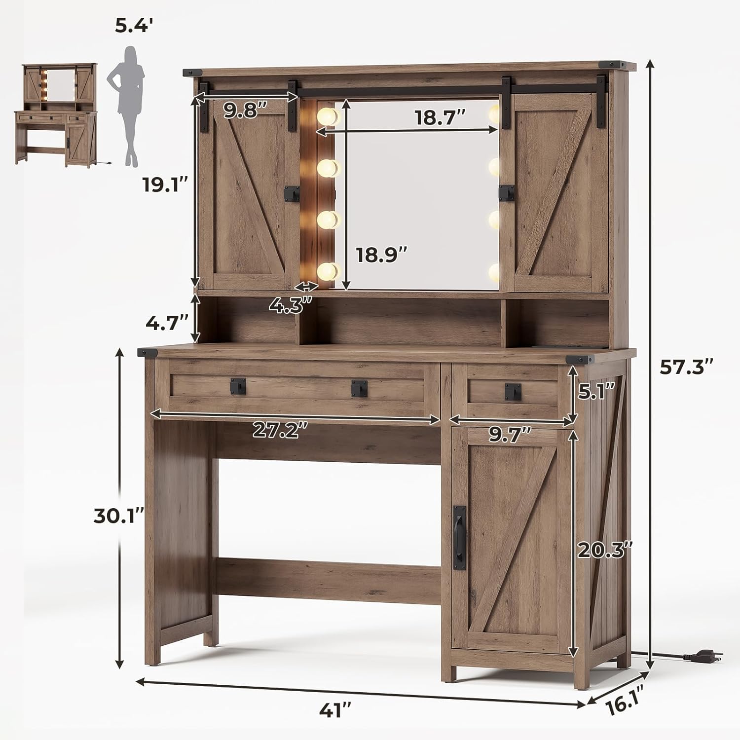 Boerderijstijl slaapkamerkapta - Desk Charging Station recensie en prijs