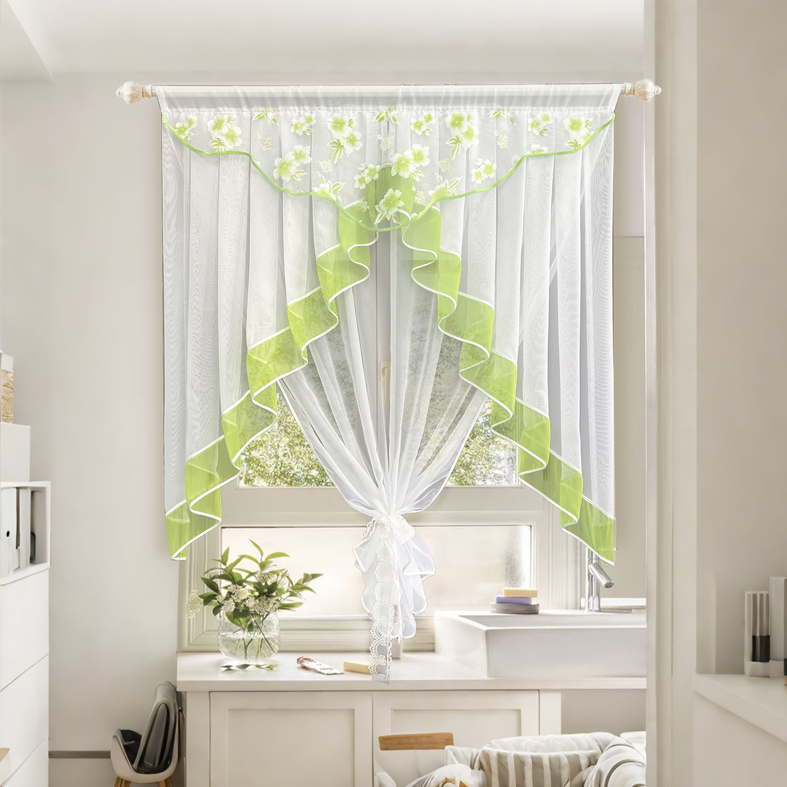 Bloesem Print Pure Gordijnen S - Home Office Romance recensie en prijs