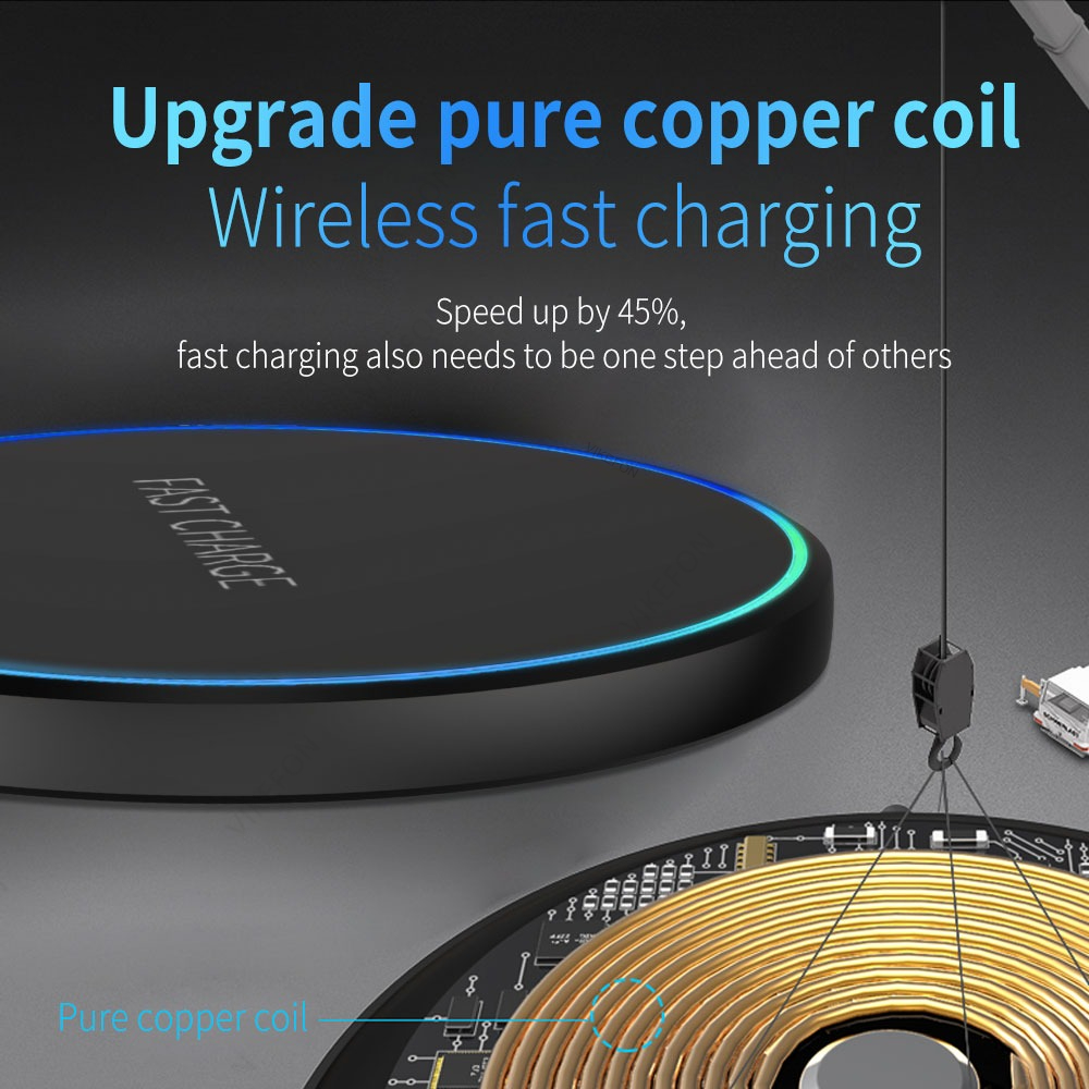 Draadloze mini-oplader met LED - Desk Charging Station recensie en prijs