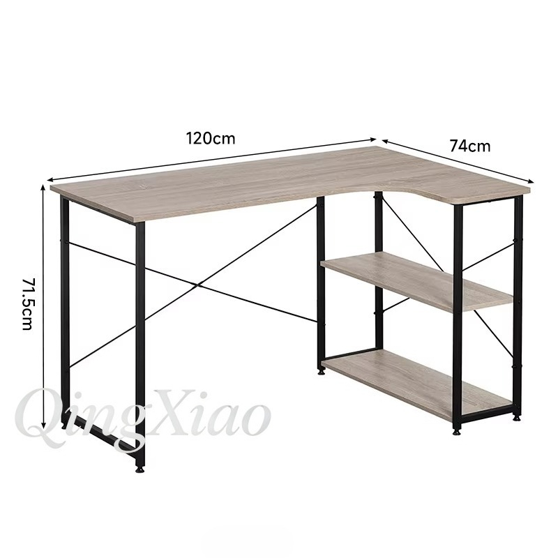 L-vormig hoekbureau met geïnte - Home Office Desk With Drawers recensie en prijs