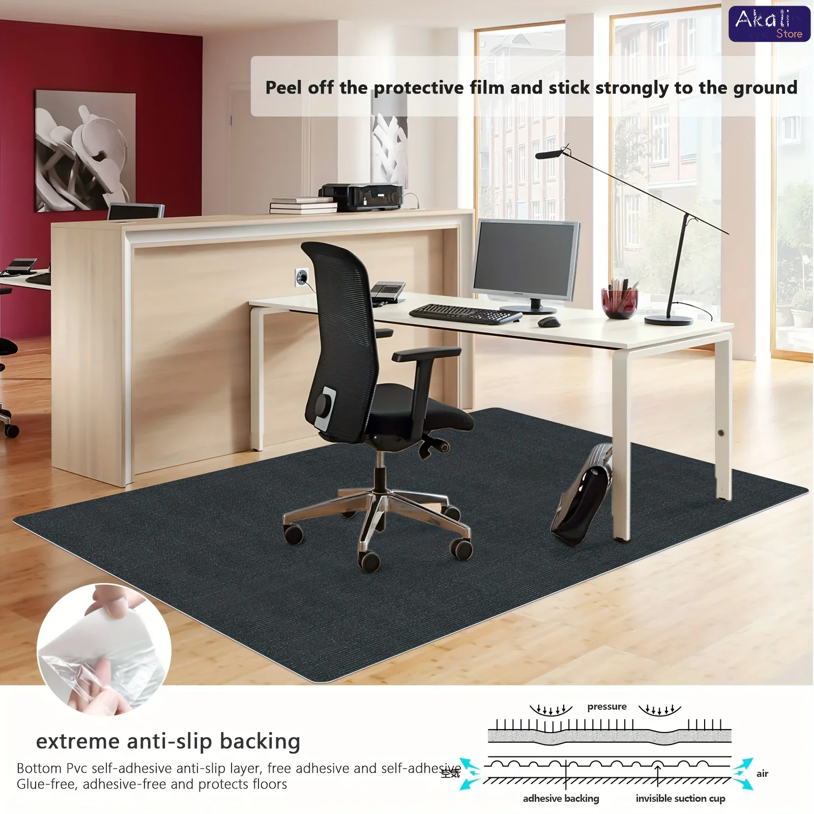 Groot formaat bureaustoelmat a - Home Office Rug recensie en prijs