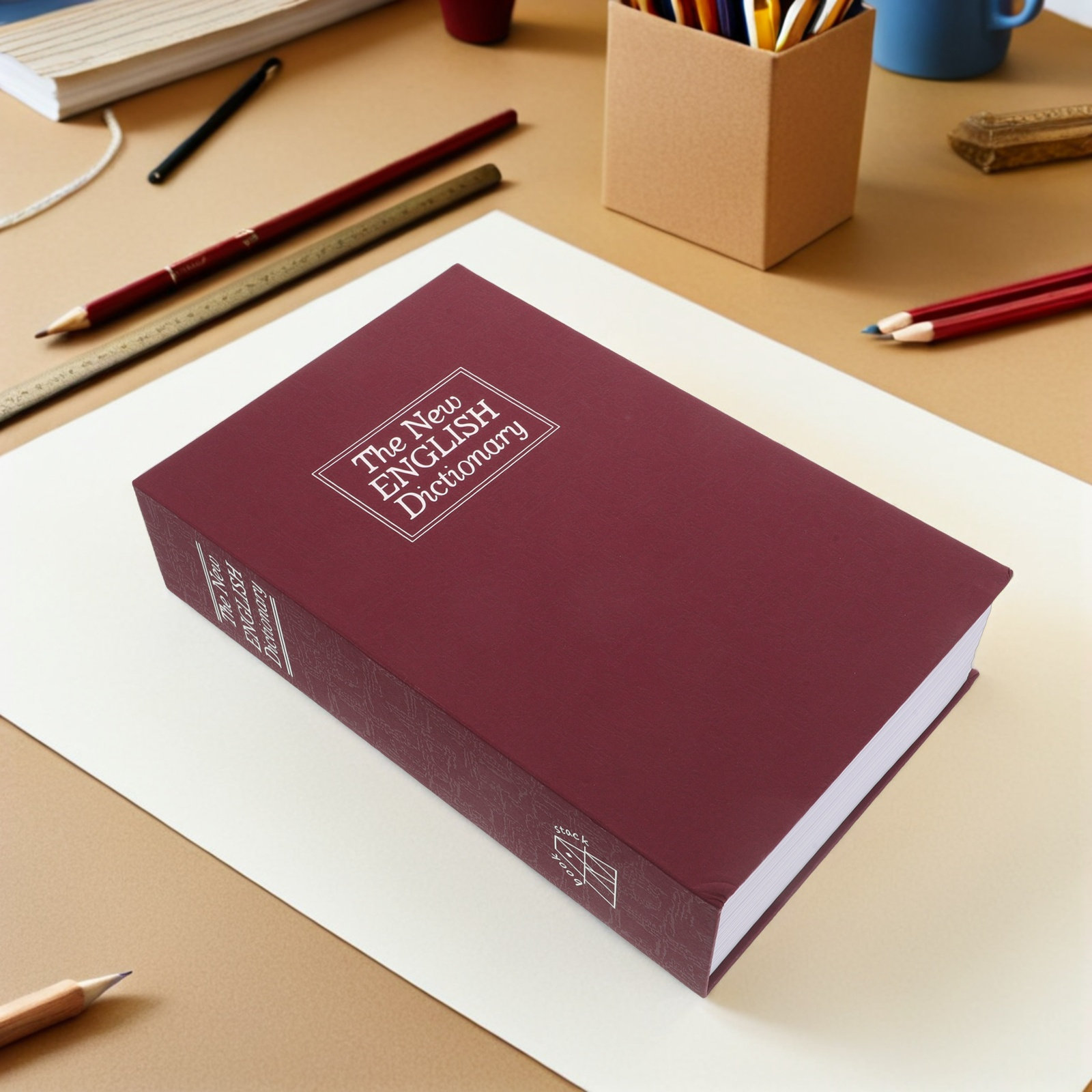 Rode imitatie boekvormige klui - Home Office Passport recensie en prijs