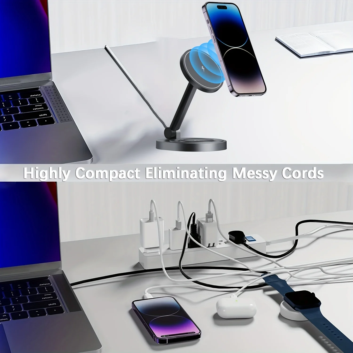 2 in 1 magnetische draadloze o - Desk Charging Station recensie en prijs