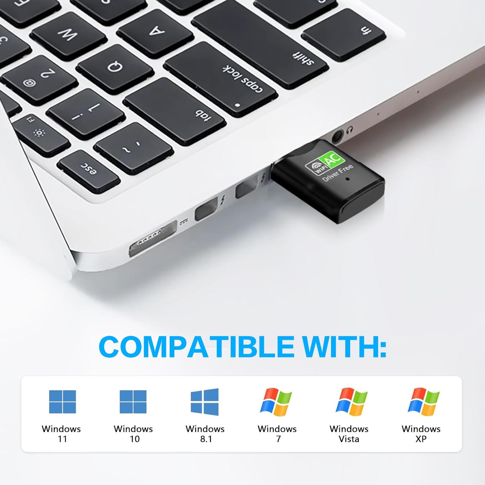 AC600 USB WiFi-adapter, dual-b - Home Office Laptop recensie en prijs